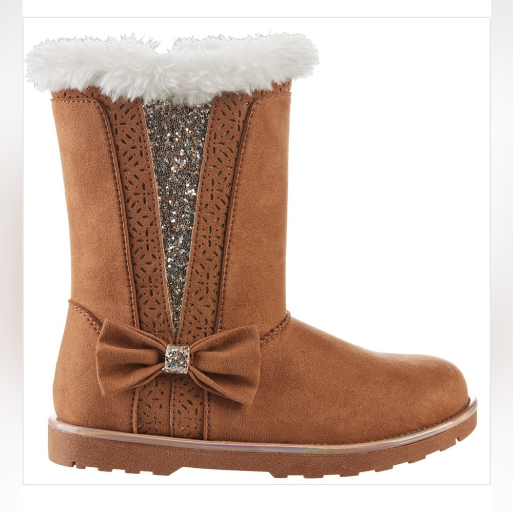 Magellan Outdoors Girls' Glitter Faux Fur Boots Iii